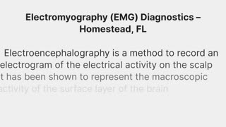 Ultimate Diagnostic Center : EMG in Homestead, FL |  33033