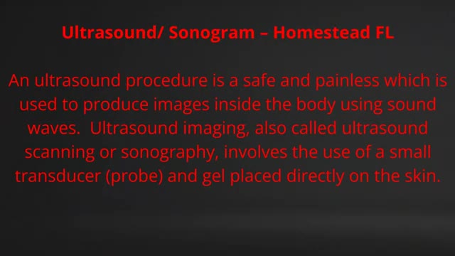 Ultimate Diagnostic Center : #1 Ultrasound Test in Homestead, FL
