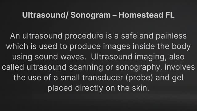 Ultimate Diagnostic Center : Ultrasound in Homestead, FL | 33033