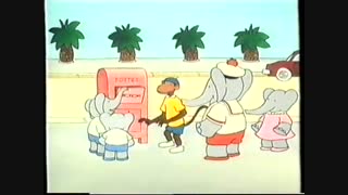 Tecknat Barn Svenska:Babar och Jultomten (1986) VHSRIPPEN (Svenska) Hela Filmen