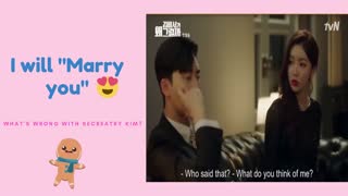 Will you marry me? | What's wrong with secretary kim?