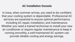 Gilbert Home Comfort : AC Installation in Osceola, IA