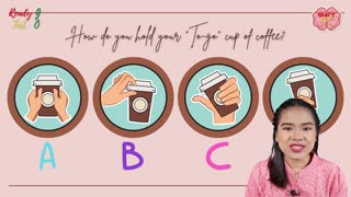 How do you usually hold your to-go coffee?