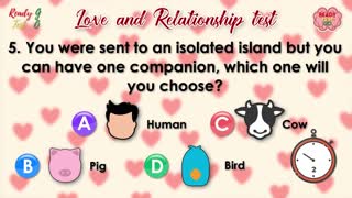 Love and relationship test