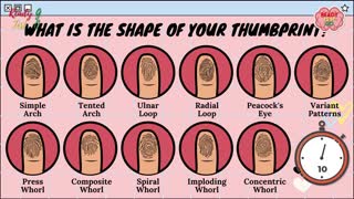 What is the shape of your THUMBPRINT?