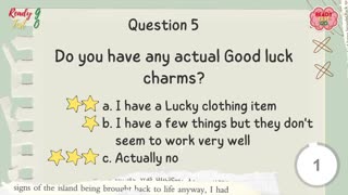 How many % lucky are you?