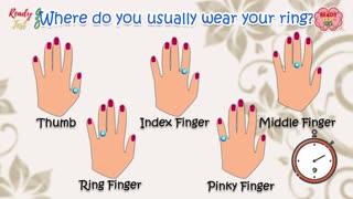 Where do you usually wear your ring?
