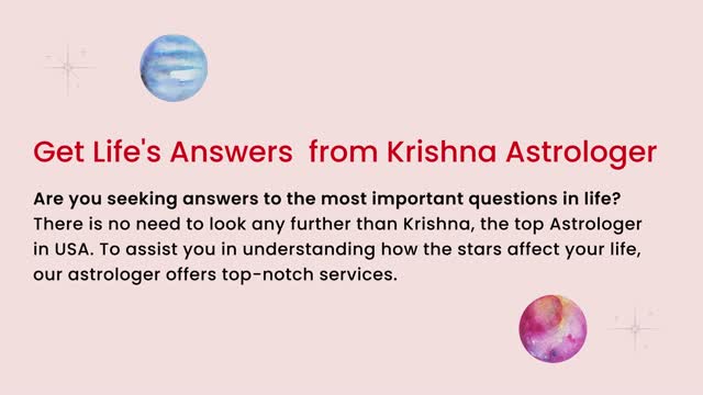 Best Astrologer in USA - Krishnaastrologer.com