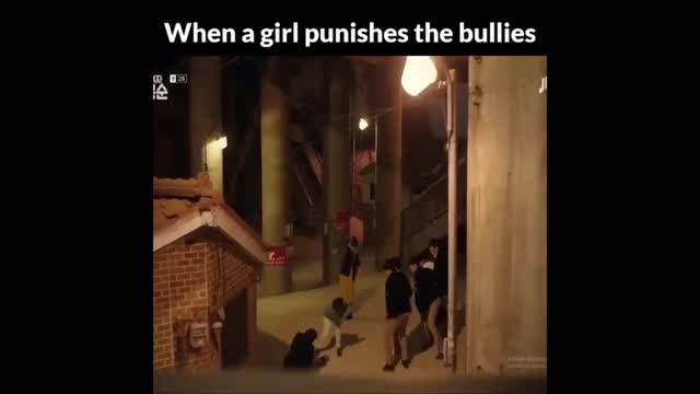 WHEN A GIRL PUNISHES THE BULLY