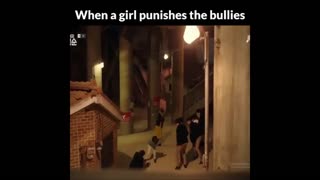 WHEN A GIRL PUNISHES THE BULLY