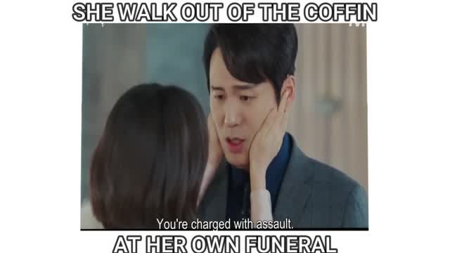 SHE WALK OUT OF THE COFFIN AT HER OWN FUNERAL