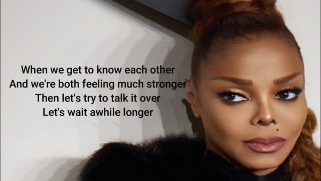 Lets Wait Awhile - Janet Jackson (Lyrics)