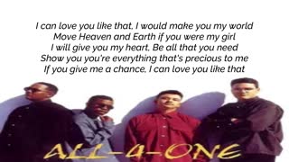 I Can Love You Like That - All 4 One (Lyrics)