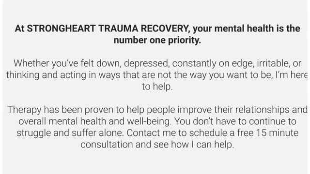 Strongheart Trauma Recovery : Trauma Therapy in Novi, MI