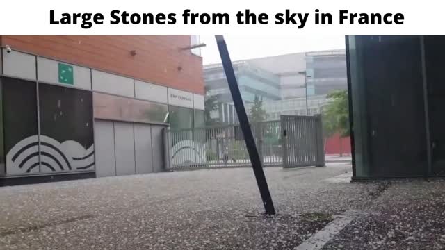 Large stones from the sky in France