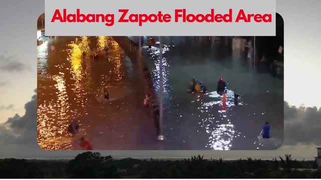Alabang Zapote Flooded Area 2021 