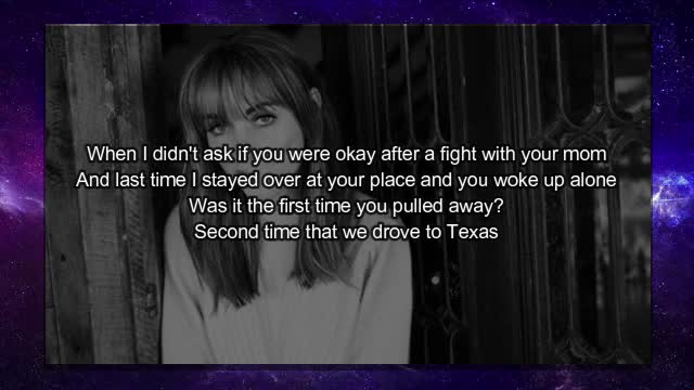 Sasha Sloan - when was it over? (Lyric Video) ft. Sam Hunt