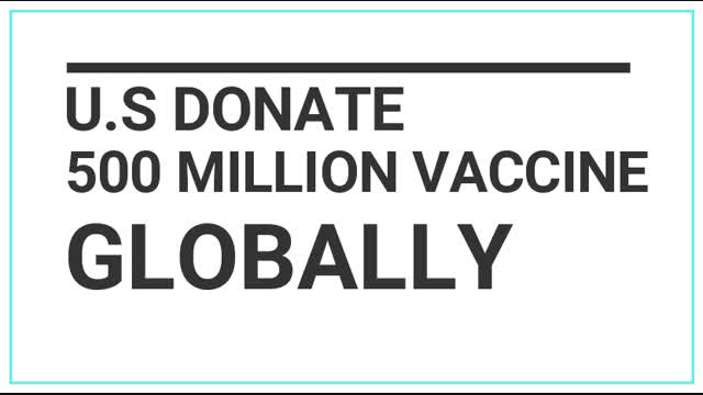 U.S. to donate 500 million vaccine doses globally -sources