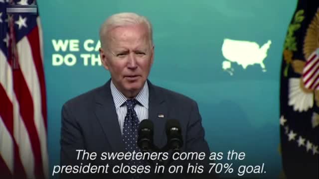 Free beer, sports tickets as White House pushes vaccinations