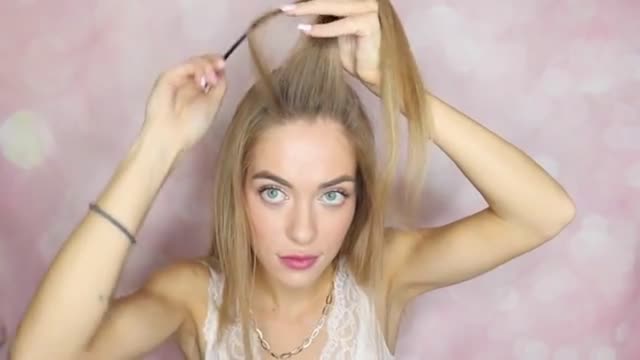 MESSY BUN HAIR TUTORIAL