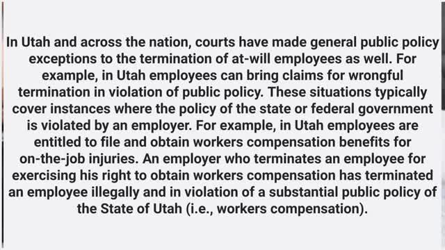 Stavros Law P.C. : Wrongful Termination in Utah